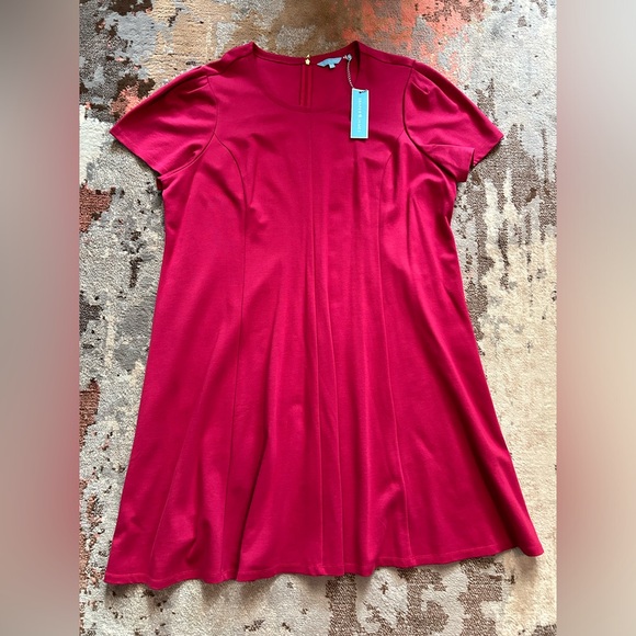 Draper James NWT deep berry A-Line dress 2x - Picture 6 of 6